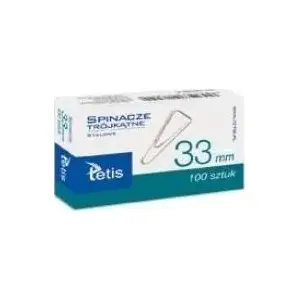Paper Clips Tetis GS180-C 33 mm, 100 pcs — metal office fasteners