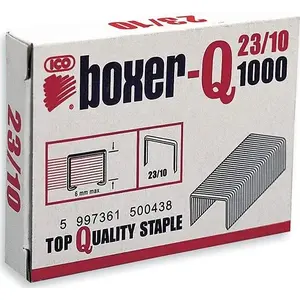 Скобы ICO Boxer Zszywki 23/10 оцинкованные 1000 шт — скобы для степлера/офиса