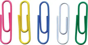 Скрепки круглые Office Products 28 мм, цветные, 500 шт.