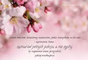 Fridge Magnet Szaron — 'Jestem Bowiem świadomy Jabłoń' decorative magnet, brand Szaron