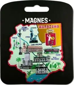 Magnet souvenir Pan Dragon Magnes I love Poland Warszawa ILP-MAG-A-WAR-29, decorative fridge magnet, size not specified