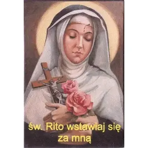 Ledusskapja magnēts Petrus — Sv. Rita (reliģisks magnēts)