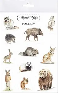 Mama Maluje magnetic set — Forest Animals magnets, creative decorative magnets
