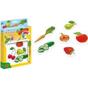 Alexander wooden play set 'Magnesiaki' — small fruits and vegetables magnetic toy