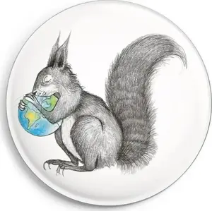 Magnes Wiewiórka Świat магнит от Worth-Keeping модель 4260685633610 — декоративный магнит на холодильник