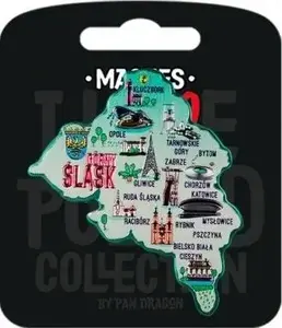 Pan Dragon Magnes I love Poland Katowice ILP-MAG-A-KAT-10 magnet souvenir by Pan Dragon