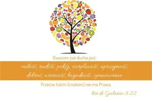 Fridge Magnet Szaron Magnes na lodówkę - Owocem zaś Ducha by Szaron