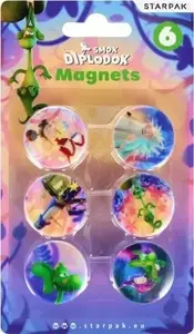 Starpak MAGNES DIPLODOG 30mm magnetic badge/clip set, STARPAK STK MAG21, pack of 6