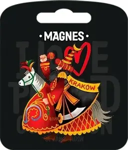 Pan Dragon Magnes I love Poland Kraków ILP-MAG-C-KRA-29 fridge magnet by Pan Dragon