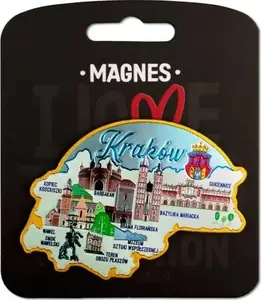 Pan Dragon Pan Dragon Magnes I love Poland Kraków ILP-MAG-A-KRA-24 magnet souvenir