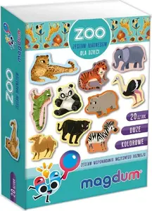 Magnētiska rotaļlieta Maksik Magnesy Zoo MV 6032-05 no Maksik — zoodārza tematikas magnētiskas detaļas