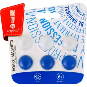 MemoBe magnetic whiteboard magnets ø20 mm, pack of 6