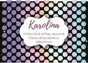 Magnet with Name Szaron — Karolina