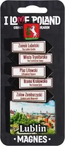 Pan Dragon Magnes I love Poland Lublin ILP-MAG-C-LUB-13 magnet souvenir by Pan Dragon