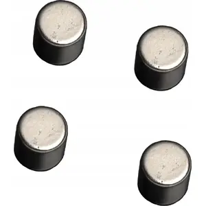 NAGA magnetic cylinder set, gold finish, 4 pieces on card
