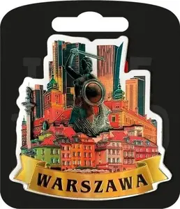 Magnet Pan Dragon Magnes I love Poland Warszawa ILP-MAG-A-WAR-07, decorative city souvenir
