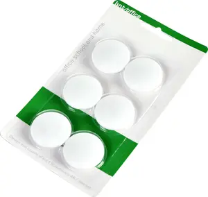 Magnet discs Stickn BNT884607 white Ø30 mm, pack of 6