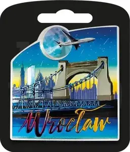 Pan Dragon magnet 'I love Poland Wrocław' ILP-MAG-A-WR-25 – decorative souvenir magnet, souvenir size
