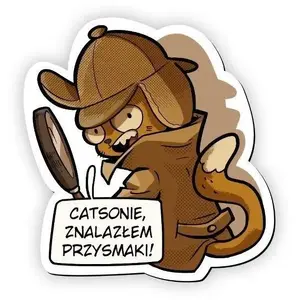 Магнит на холодильник Muza Sherlock Koci Detektyw — декоративный сувенир
