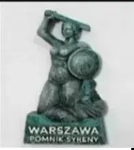 Pan Dragon Magnes I love Poland Warszawa — souvenir refrigerator magnet by Pan Dragon