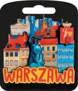 Pan Dragon Magnes I love Poland Warszawa ILP-MAG-C-WAR-13 magnetic souvenir, model 432892