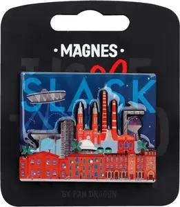 Magnet Pan Dragon Magnes I love Poland Śląsk ILP-MAG-C-KAT-19, decorative souvenir magnet