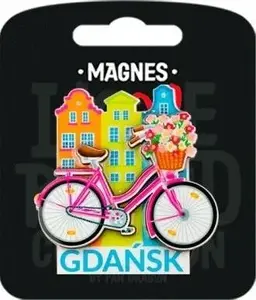 Pan Dragon refrigerator magnet 'I love Poland Gdańsk' model ILP-MAG-C-GD-44, souvenir magnet