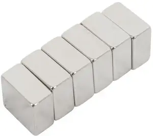 Magnets pack, Home It brand, model 14252 — extra strong square steel magnets, set of 6