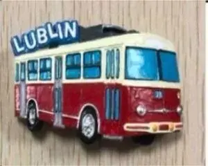 Pan Dragon Magnes I love Poland Lublin — souvenir magnet by Pan Dragon