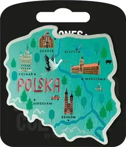 Fridge Magnet Pan Dragon Magnes Polska zielona - i love poland A by Pan Dragon