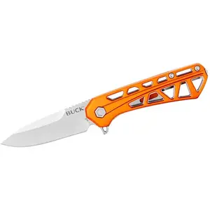 Складной нож Buck Knives MINI TRACE ORANGE 814ORS — компактный карманный клинок, оранжевая рукоять