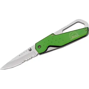 Складной нож Buck Knives SHORT APPROACH GREEN 752GRX — компактный карманный клинок, зелёная рукоять