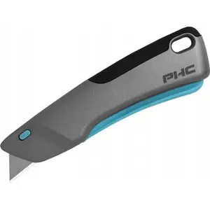 Safety Knife Dedra Victa Smart PHC with Retracting Blade, Grey