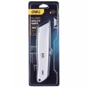 Deli Tools EDL4260 utility knife Silver Snap-off blade knife