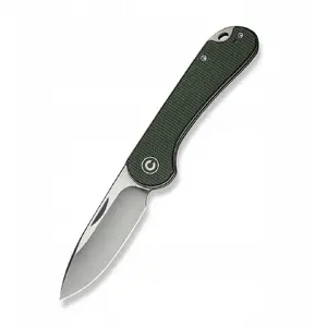Складной нож CIVIVI Elementum Slip Joint с рукоятью из зелёного микарты, модель C18062AJ-2