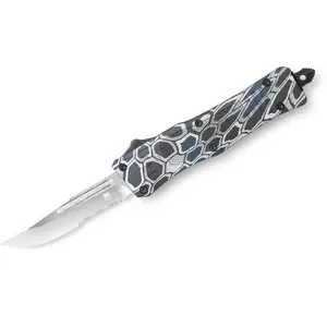 Saliekamais nazis Cobra Tec CTK1 Medium Cerakote Blue, zobiņots D asmens