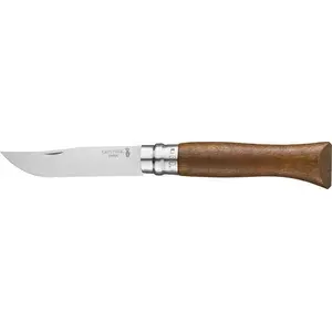 Salokāmais nazis Opinel Walnut 09 — Opinel nazis ar valrieksta rokturi, nerūsējošā tērauda asmens, izmērs 09