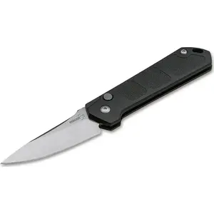 Складной автоматический нож boker Kihon Auto Stonewash AUS8 черный — карманный, с автоматическим выбросом