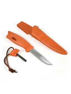 Light My Fire Swedish FireKnife Spark emergency fire starter Orange