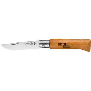 Folding pocket knife Opinel Carbon 04 — Opinel model 04 carbon steel blade, compact pocket tool