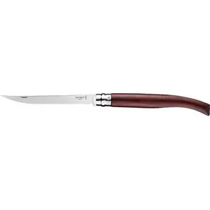 Складной нож Opinel Slim Padauk Mirror Blade 15 — серия Slim, рукоять из падука, полированное нержавеющее лезвие