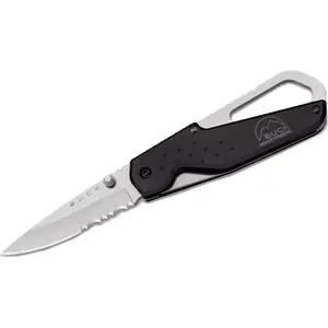 Складной нож Buck Knives SHORT APPROACH BLACK 752BKX — компактный карманный нож с чёрным лезвием и рукоятью