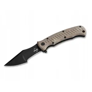 Folder knife boker Micro Tracker — stainless 154CM blade, compact folding design, pocket clip