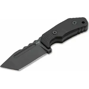 Складной карманный нож boker Bker Plus Little Dvalin Tanto — компактное танто-лезвие, чёрная рукоять