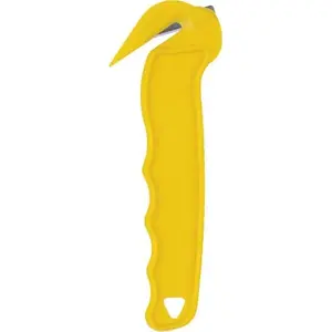 Safety Knife Donau 30871 — plastic yellow, safety blade for warehouse use