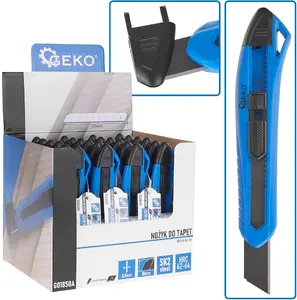 Wallpaper utility blade GEKO ERGO SK2H 100×18×0.5 mm, display box pack