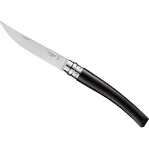 Folding pocket knife Opinel No.10 — Slim Ebony handle, Mirror-finish blade