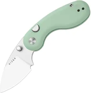 Folding Knife CEDRUS Kizer Microbe G10 with 14C28N Steel Blade