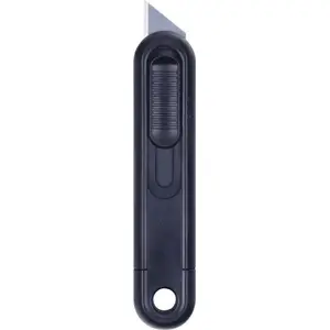 Safety Knife Donau replaceable trapezoid blade black — model 30872, safety cutter
