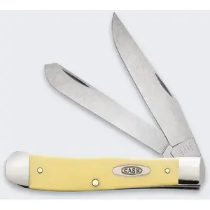 Складной нож LionSteel Knives Case Trapper SS Yellow — нержавеющая сталь, карманный фолдер